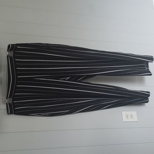 Black and white stripe pants